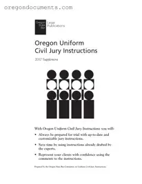 Free Oregon Uniform Civil Jury PDF Template