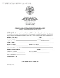 Free Oregon Wh 39 PDF Template